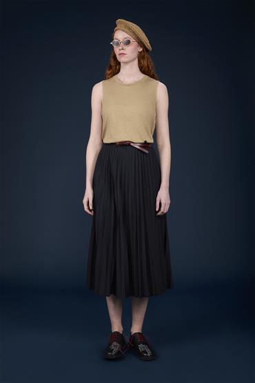 SLEEVELESS TOP DK BEIGE