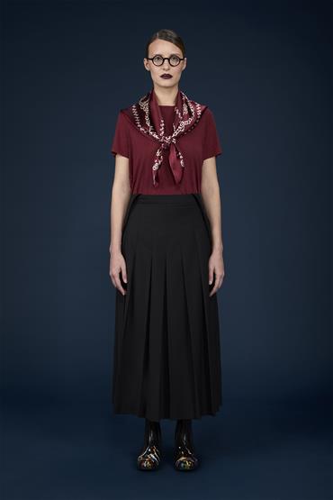 SHORT SLEEVES T-SHIRT BORDEAUX