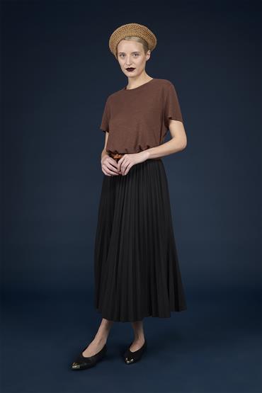 SHORT SLEEVES T-SHIRT BROWN