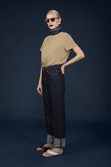 SHORT SLEEVES T-SHIRT DK BEIGE