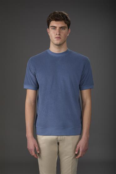 SHORT SLEEVES DLEECE CERULEAN
