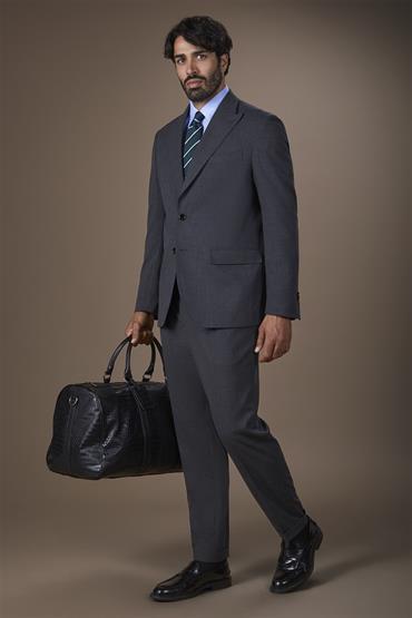 SINGLE BREASTED SUIT DK GREY