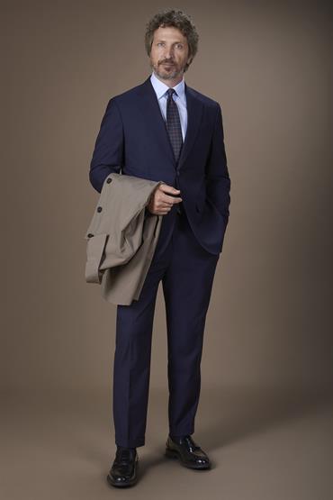 SINGLE BREASTED SUIT DK BLUE