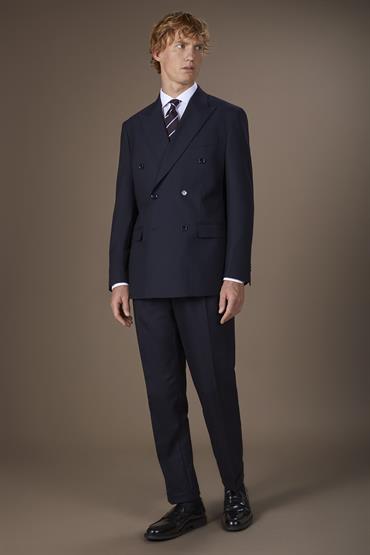 DOUBLE BREASTED SUIT DK BLUE