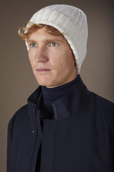 RIB BEANIE HAT OFF WHITE