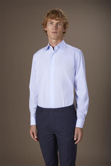 CLASSIC COLLAR SHIRTS WHITE/SKY