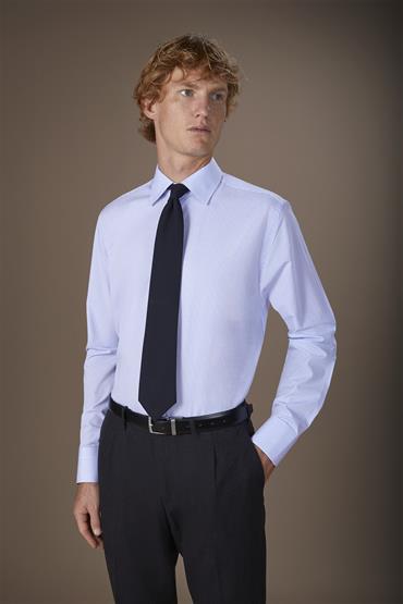 CLASSIC COLLAR SHIRTS WHITE/SKY