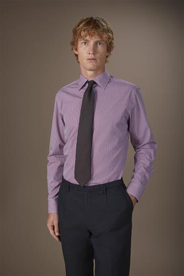 CLASSIC COLLAR SHIRTS WHITE/RED