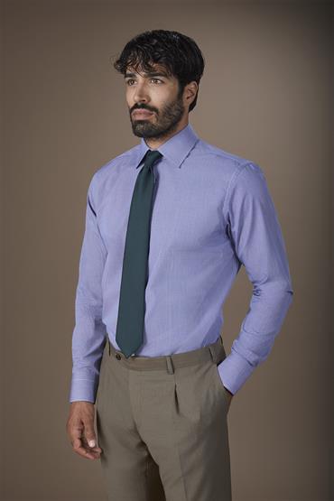 CLASSIC COLLAR SHIRTS DK BLUE