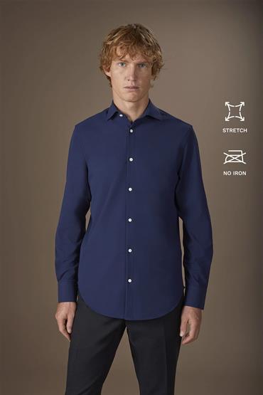 CLASSIC COLLAR SHIRTS DK BLUE