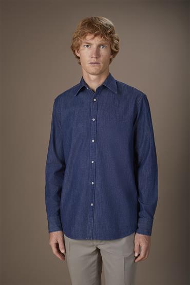 CLASSIC COLLAR BACK CARRÈ SHIRT