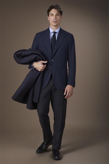 SINGLE BREASTED JACKET DK BLUE