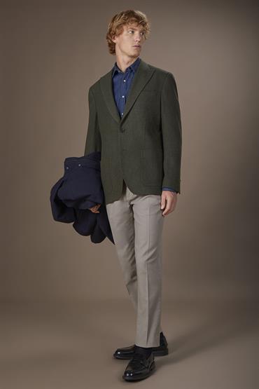 SINGLE BREASTED JACKET GREEN