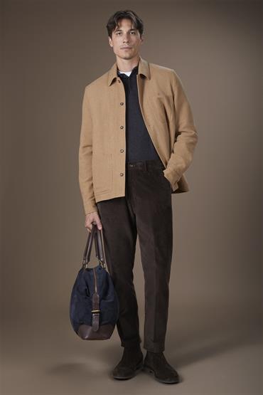 PADDED OVERSHIRT BEIGE