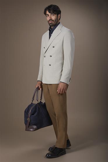 DOUBLE BREASTED JACKET BEIGE