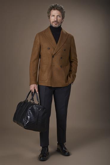 DOUBLE BREASTED JACKET CAMEL