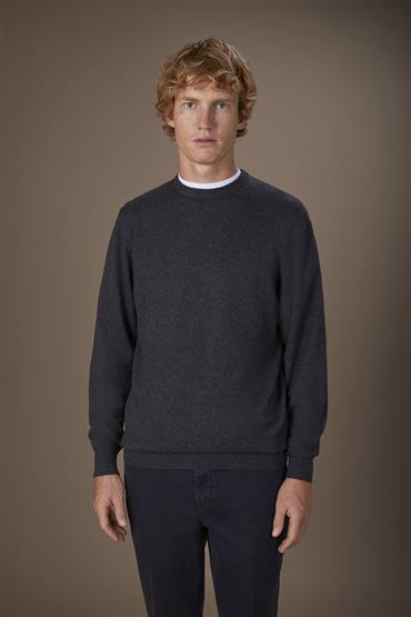 BASIC KNIT ROUNDNECK ANTHRACITE
