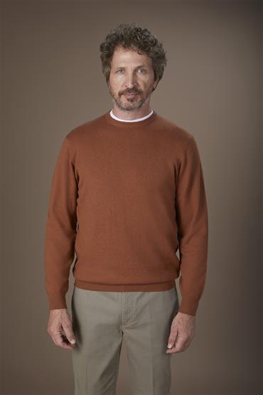 BASIC KNIT ROUNDNECK BRICK