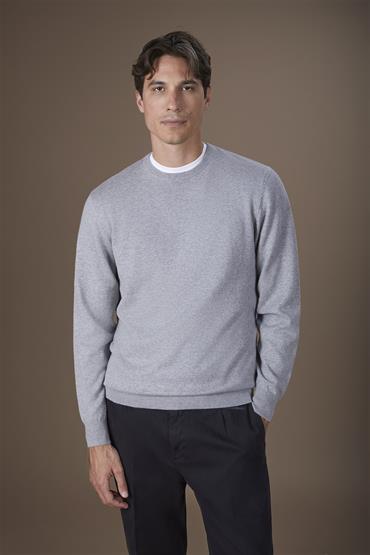 BASIC KNIT ROUNDNECK LT GREY