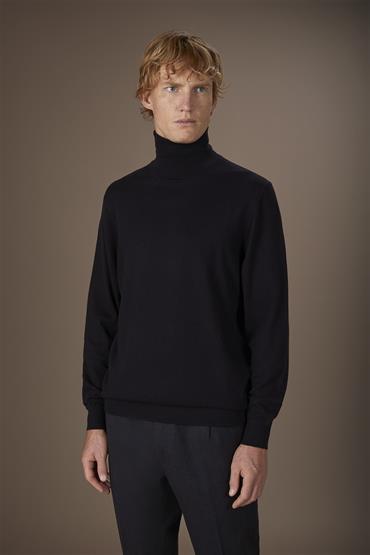 BASIC KNIT TURTLENECK BLACK