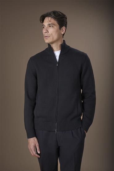 CARDIGAN FULL ZIP FOREST GREEN