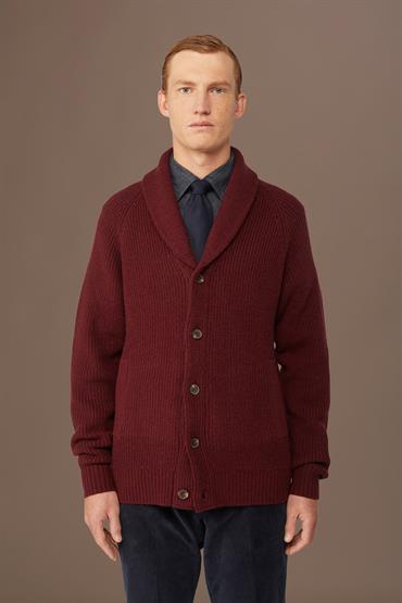 CARDIGAN BORDEAUX