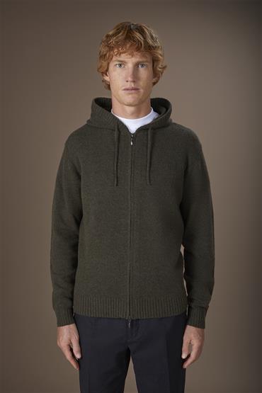HOODIE FLEECE FULL ZIP MILITARY