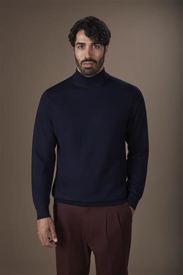 HIGH NECK DK BLUE