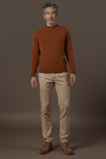 ROUNDNECK SWEATER BRICK
