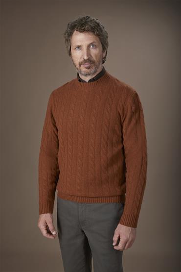 ROUNDNECK KNIT CABLE BRICK