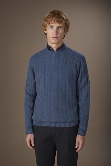 ROUNDNECK KNIT CABLE STEEL