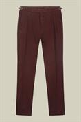 DOUBLE PLEATS WITH SIDE WAIST BUCKLE