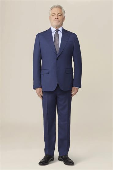 PEAK LAPEL SINGLE BREASTED SUIT ROYAL