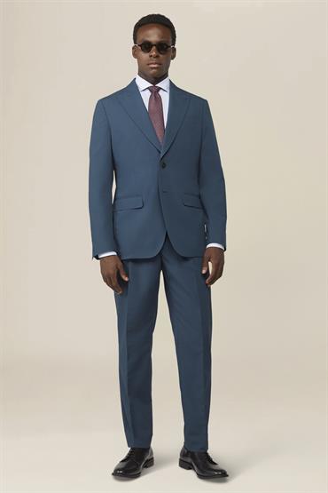 PEAK LAPEL SINGLE BREASTED SUIT PETROL