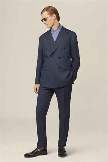 DOUBLE BREASTED SUIT DK BLUE