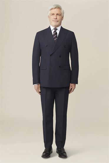 DOUBLE BREASTED SUIT DK BLUE