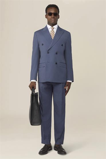 DOUBLE-BREASTED SUIT DENIM