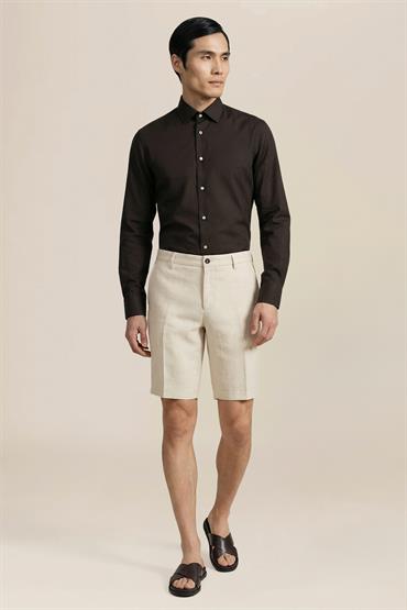 BERMUDA WITH CORD ON WAIST  CREAM
