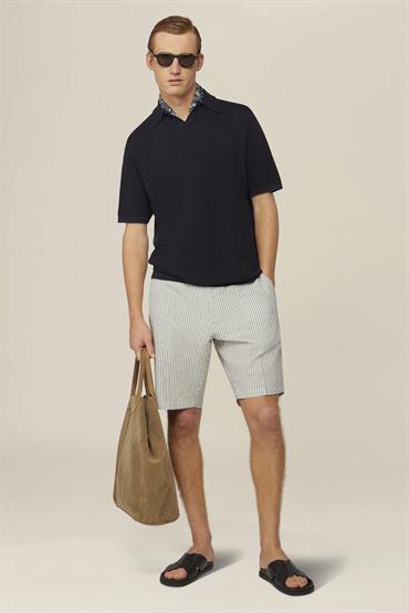 BERMUDA WITH ELASTIC BACK WHITE/SKY