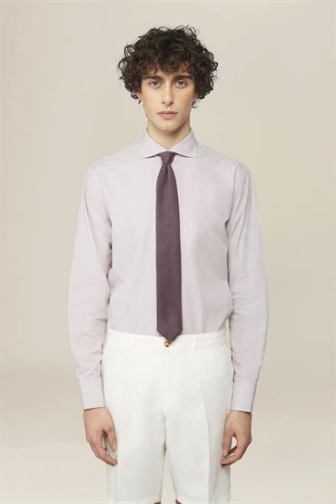 FRENCH COLLAR SHIRTS WHITE/ROSE