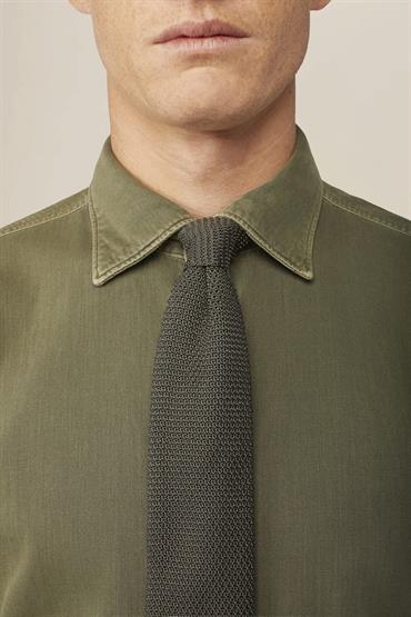 KNITTED TIE 148X6,5X4,5CM GREEN