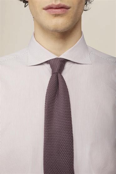 KNITTED TIE 148X6,5X4,5CM MAUVE