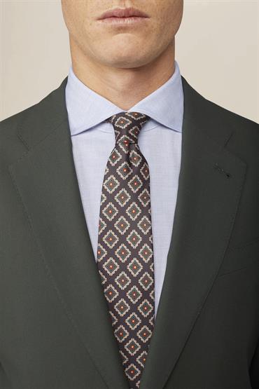 TIE 148X8X4CM BROWN