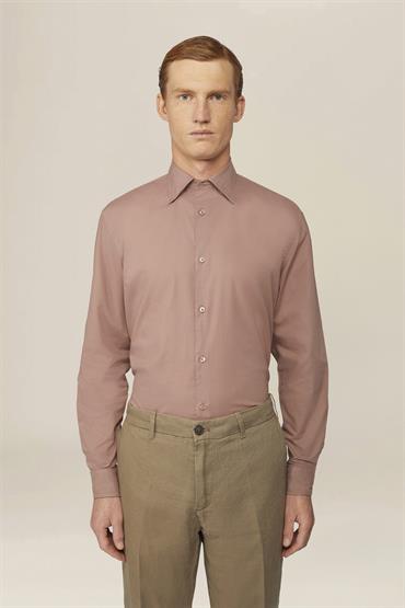 HIDDEN BUTTON DOWN COLLAR SHIRT ANTIQUE ROSE