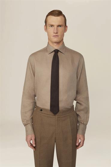 FRENCH COLLAR SHIRT BEIGE