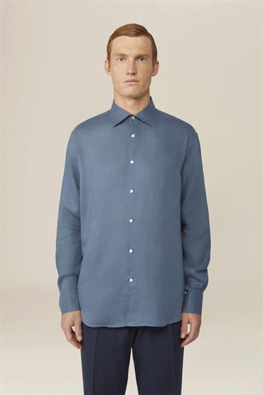 FRENCH COLLAR SHIRT CERULEAN