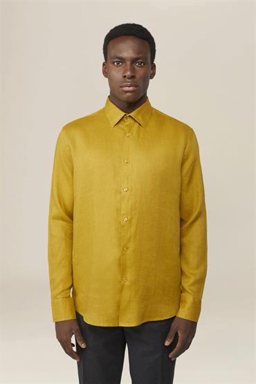 CLASSIC COLLAR SHIRT OCHRE YELLOW