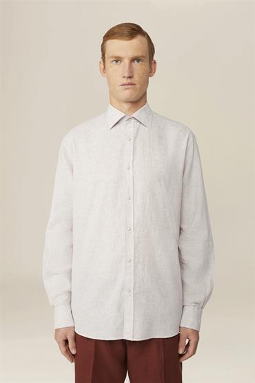 FRENCH COLLAR BACK CARRÈ SHIRT WHITE/ANTIQUE ROS