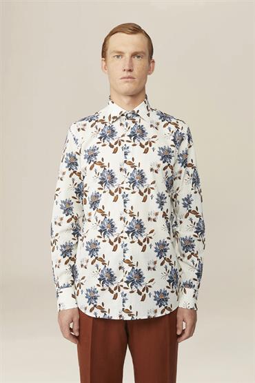 FRENCH COLLAR WHITE/BLUE