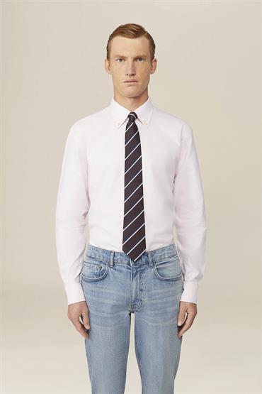 BUTTON DOWN COLLAR LT PINK